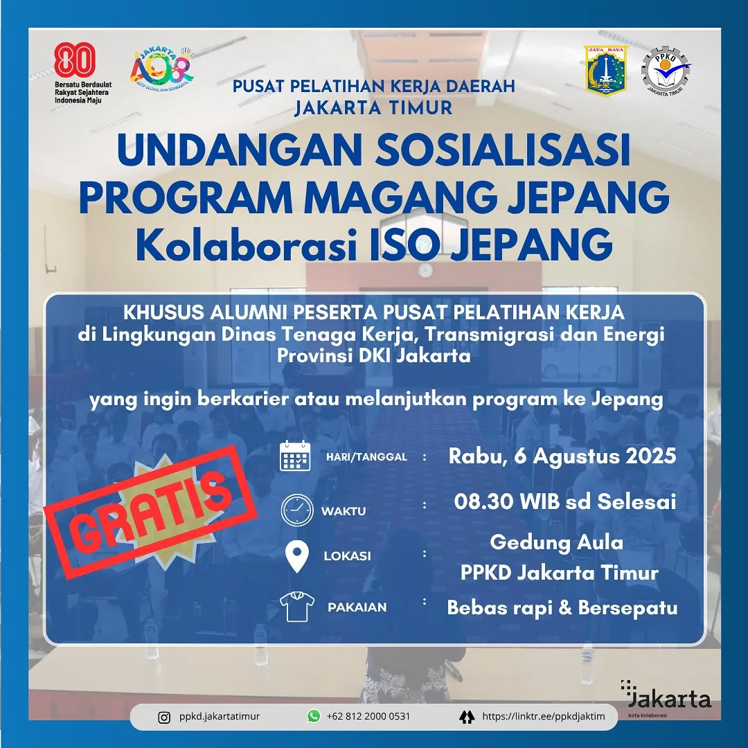 UNDANGAN SOSIALISASI PROGRAM MAGANG JEPANG – PPKD KABUPATEN BIMA